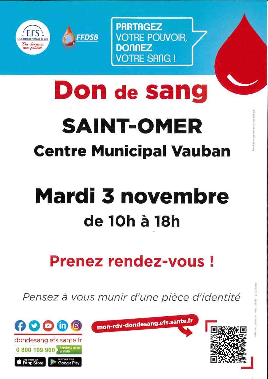 Affiche don du sang