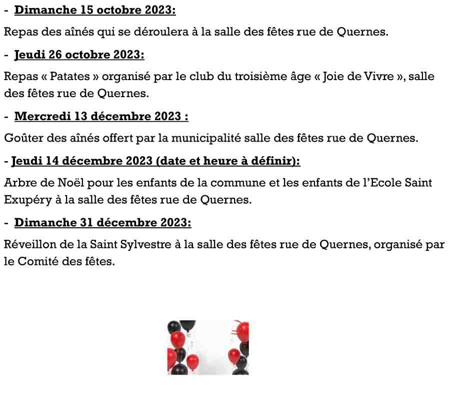 Calendrier des fetes 2023 3