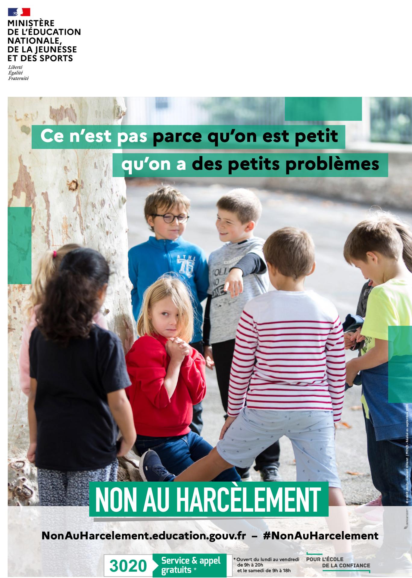 Affiche non au harcelement 1