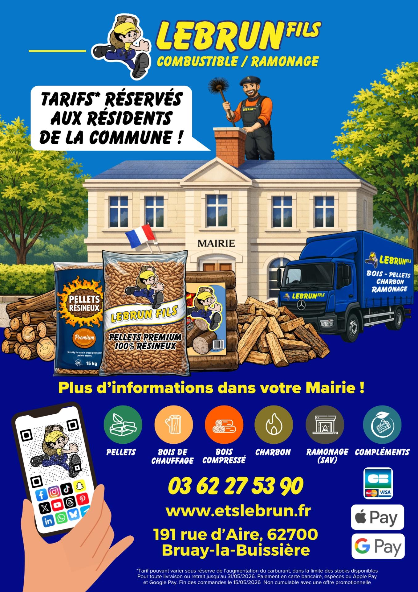 Combustible lebrun fils