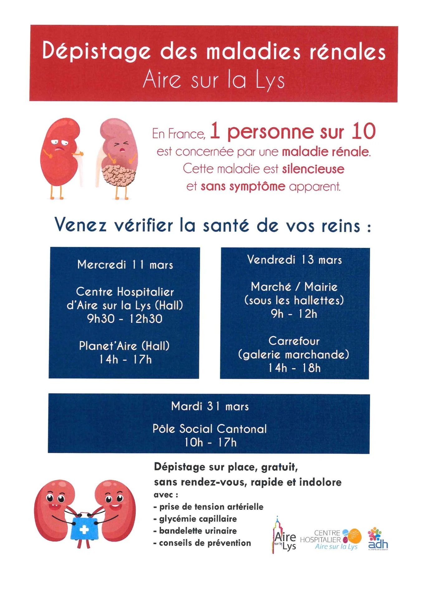 Dépistage des maladies rénales