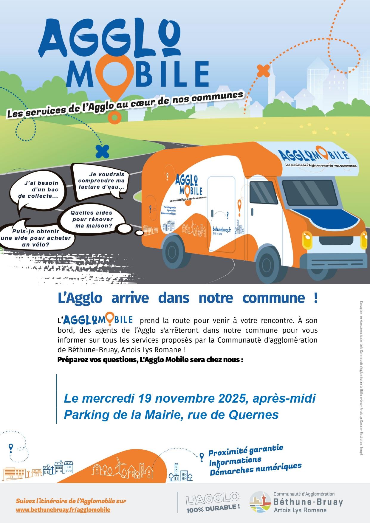 Passage agglomobile le 19 novembre 2025